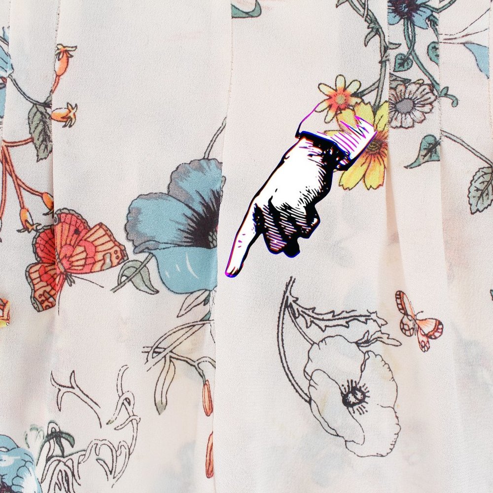 Rebecca Taylor 100%Silk Long Tie Sleeve Meadow Floral Top Pink Combo V-neck 2 - Picture 15 of 15